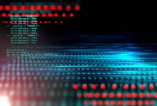 Dijital kod numarası soyut teknolojik altyapı