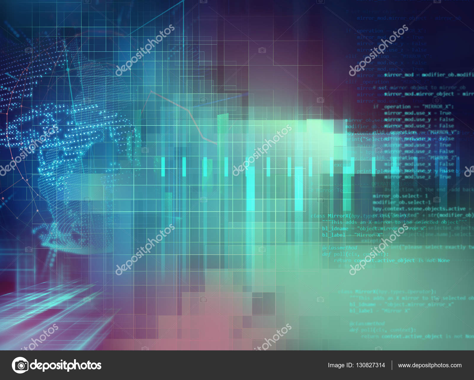 Programming Code Abstract Technology Background Of Software Deve