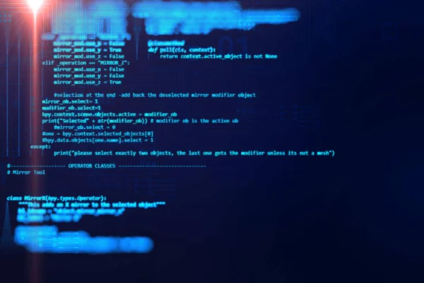 Programación de código abstracto tecnología de fondo de software deve — Foto de Stock