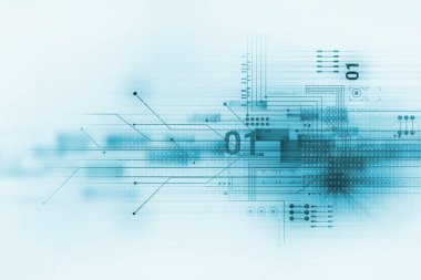 Mavi geometrik şekil soyut teknolojik altyapı 