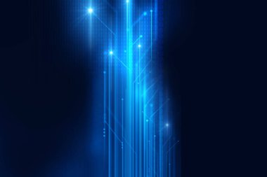 Dijital kod numarası soyut teknolojik altyapı