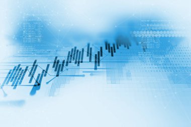 Teknik mali grafik teknolojisi arka plan üzerinde