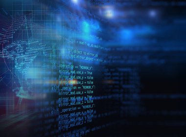 Programlama kod soyut teknolojik altyapı yazılım deve