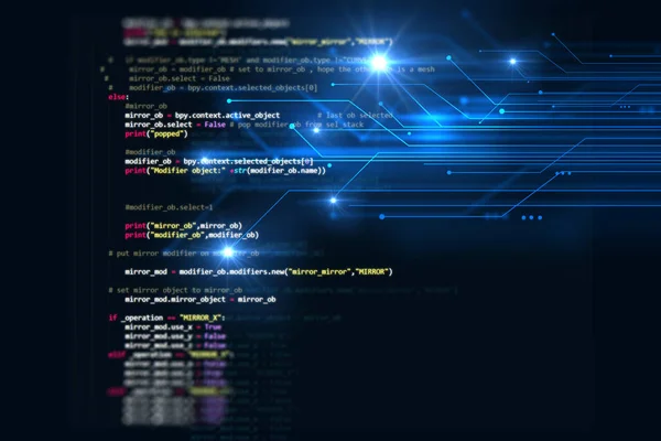 Programování kódu pozadí abstraktní technologie softwaru deve — Stock fotografie