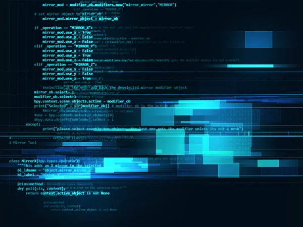 Műsor-összeállítás kód absztrakt technológiai hátterét a DEVE szakbizottság szoftver — Stock Fotó