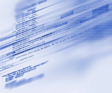 Programlama kod soyut teknolojik altyapı yazılım deve