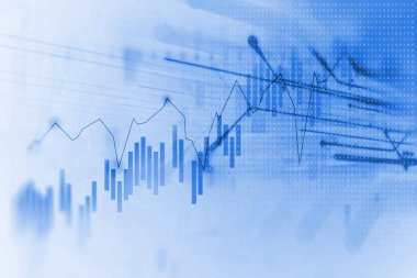 Teknik mali grafik teknolojisi arka plan üzerinde