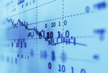 Teknik mali grafik teknolojisi arka plan üzerinde