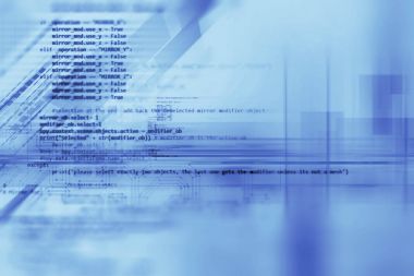 Programlama kod soyut teknolojik altyapı yazılım deve