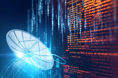 Kod soyut teknoloji arkaplanı programlanıyor 