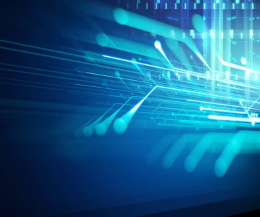 Mavi geometrik şekil soyut teknolojik altyapı 