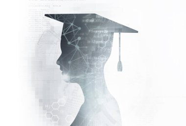 soyut beyaz dijital teknoloji arka plan