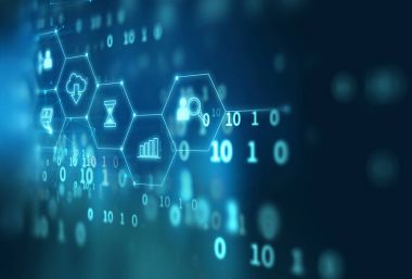 fintech kutsal kişilerin resmi üstünde soyut mali teknolojik altyapı .
