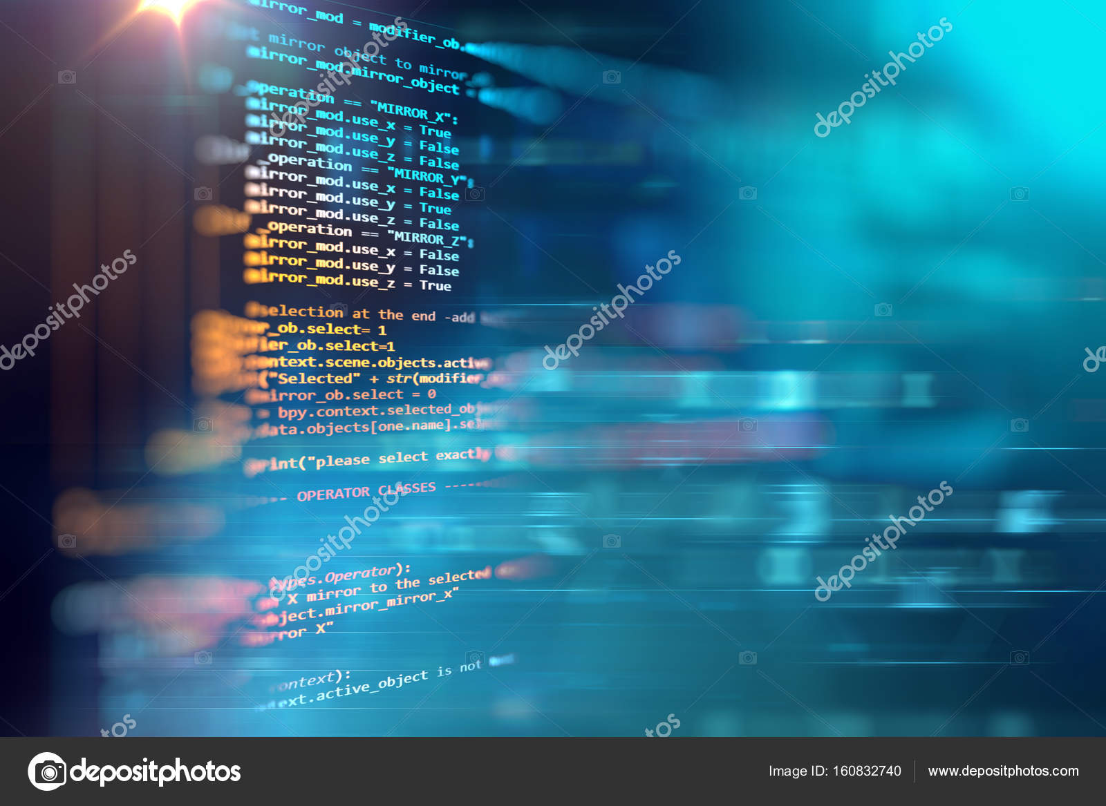 Programming Code Abstract Technology Background Of Software Deve