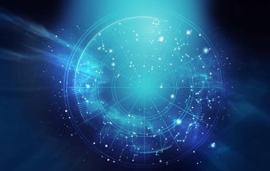 Astroloji ve simya işareti arka plan illüstrasyon