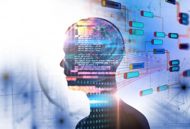 Programlama kod soyut teknolojik altyapı yazılım deve