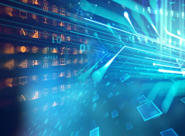 iş ve kutsal kişilerin resmi üstünde mavi teknoloji arka plan öğrenme