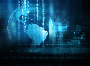 soyut beyaz dijital teknoloji arka plan