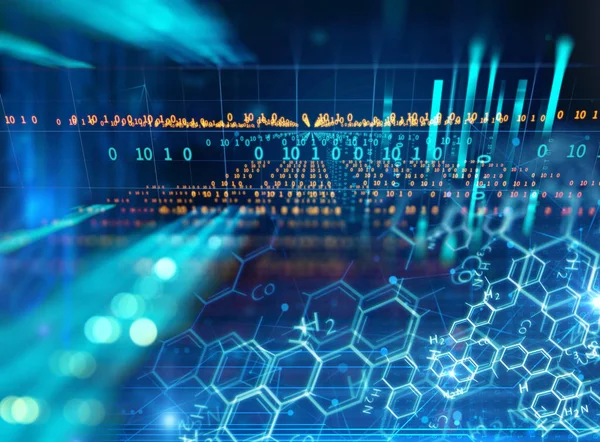 Codice digitale numero astratto tecnologia sfondo — Foto Stock