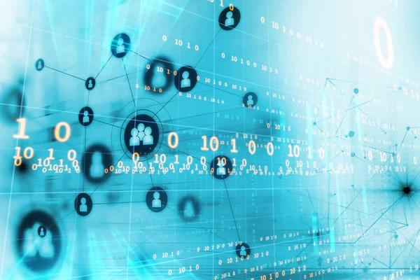 Kullanıcı simgesi ve bağlanma ile soyut resim arka plan d