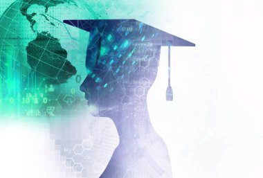 soyut beyaz dijital teknoloji arka plan