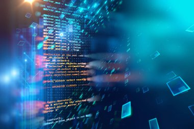 Programlama kod soyut teknolojik altyapı yazılım deve