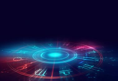 Astroloji ve simya işareti arka plan illüstrasyon