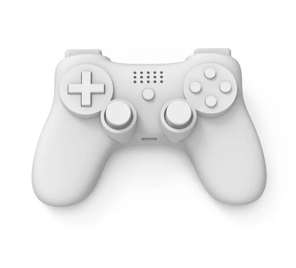 Controlador de vídeo game em fundo branco com caminho de recorte. — Fotografia de Stock