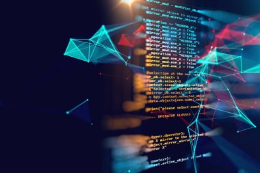 Programlama kod soyut teknolojik altyapı yazılım deve