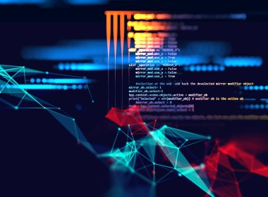 Programlama kod soyut teknolojik altyapı yazılım deve