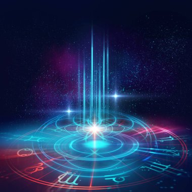 Kutsal geometri semboller ve öğeleri arka plan. Simya, religi