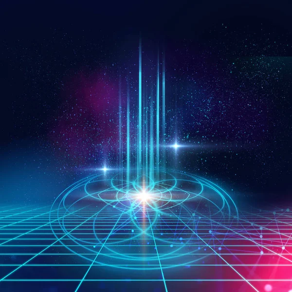 Kutsal geometri semboller ve öğeleri arka plan. Simya, religi