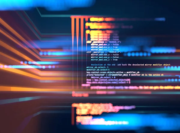 Programming code abstract technology background of software deve — Stock Photo, Image