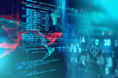 Programlama kod soyut teknolojik altyapı yazılım deve