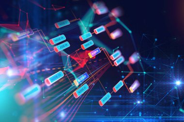 Blok zinciri ağ kavramı üzerinde teknolojik altyapı