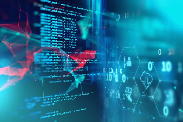 Programlama kod soyut teknolojik altyapı yazılım deve