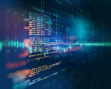 Programlama kod soyut teknolojik altyapı yazılım deve