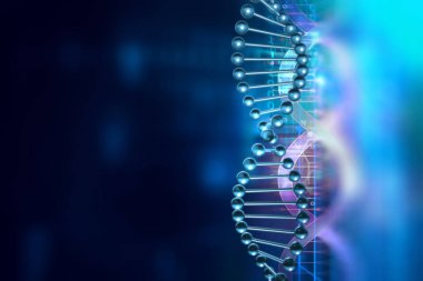 DNA molekülleri soyut teknolojik altyapı üzerinde 