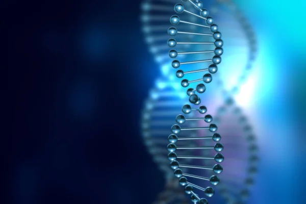 Dna molecules on abstract technology background — Stock Photo, Image