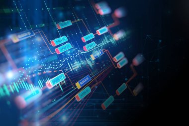 Blok zinciri ağ kavramı üzerinde teknolojik altyapı