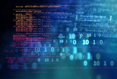 Programlama kod soyut teknolojik altyapı yazılım geliştirici ve bilgisayar kese