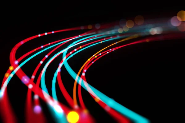 Fiber Optik Işık Arka Plan Teknoloji Internet Backdro Olarak Kullanmak — Stok fotoğraf