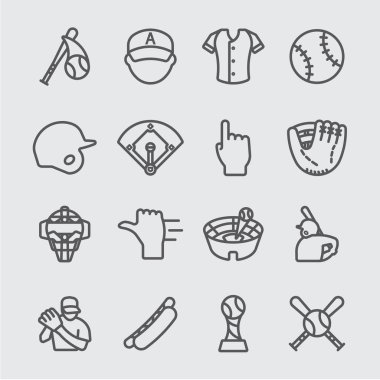 Beyzbol satırı simgesi