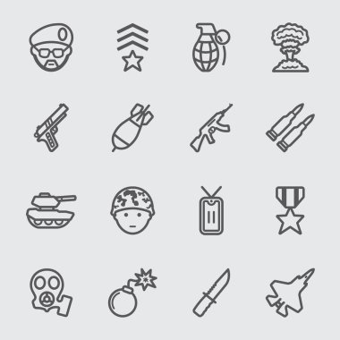 Askeri satırı simgesi