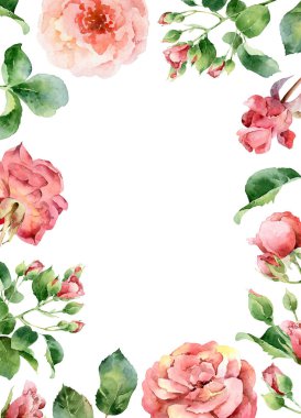 Kart tasarımı kırmızı Güllü