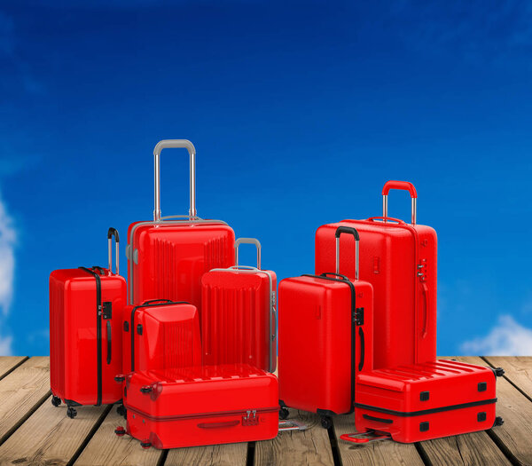 rec hard case luggages