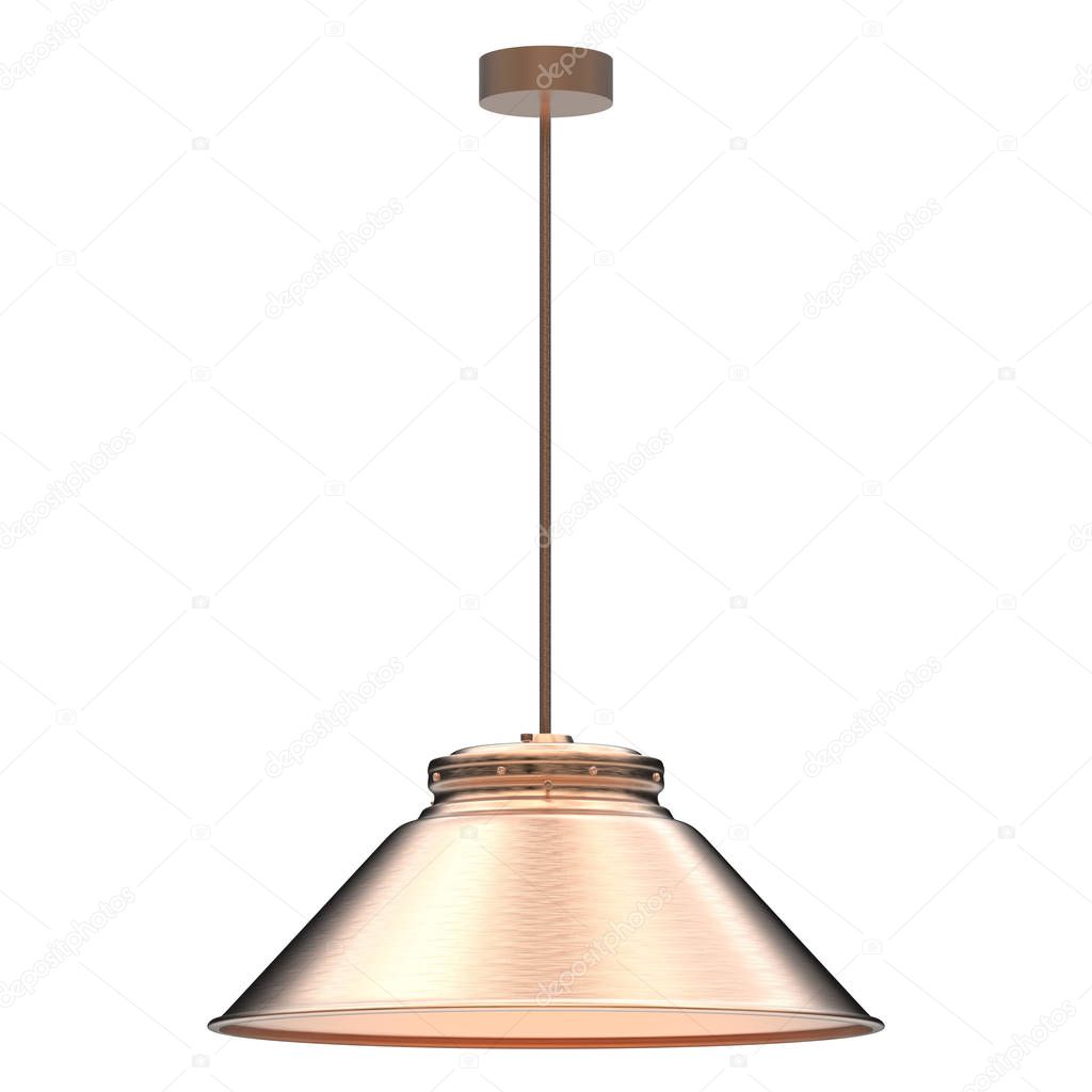 pendant lamp isolated on white