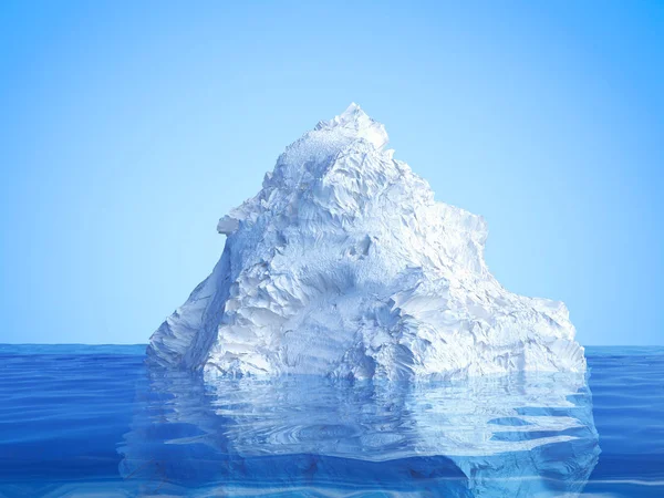 Eisberg schwimmt im Meer — Stockfoto