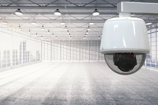 Telecamera cctv in fabbrica — Foto Stock