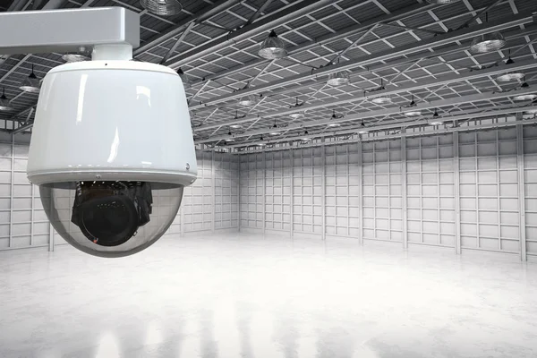 CCTV kamera v továrně — Stock fotografie